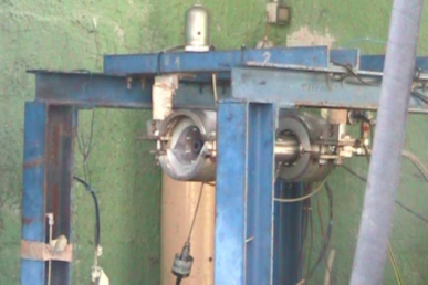 descrizione motore ibrido classe 1000N e foto dell’apparato sperimentale montato al banco prova